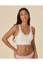 Women Grey Ribbed Comfort Bras With Lace Detail (Pack Of 3) - 7