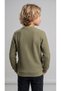 Boy's Hakim Collar Sweatshirt, Honeycomb Patterned Special Occasion Sweatshirt with Accessories, Ages 7-14 - 2