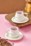 Velmont 2-Person 90 ml Porcelain Coffee Cup Set Ckr4606 - 2