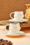 Velmont 2-Person 90 ml Porcelain Coffee Cup Set Ckr4606 - 3