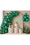 20PCS Metallic Helium Balloons 12 Inch | Premium Latex Party Balloons 2.8g Thick | Birthday, Baby Shower, Wedding Decoration Balloons | Assorted Colors (Green) - 2