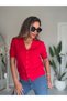 V-Neck Knitwear Sweater with Front Buttons