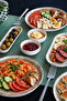 Cedar 16 Piece Porcelain Breakfast Set for 6 People - 3