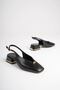 Women's daily black 4 cm thick heeled shoe tr05ms01a - 6