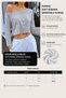 Women's Oversize Boat Neck Long Sleeve Off Shoulder Blouse - 4