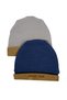 2-Pack 100% Cotton Combed Cotton Baby Beanie, Newborn 0-6 Months - 2