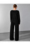 BLACK KNIT TOP AND BOTTOM SET - 6