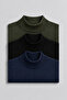 Men's Winter Basic High Neck 3-Piece Knit Sweater