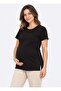 Organic Lucy Maternity T-Shirt Black