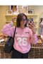 Oversize Fancy Dreamer 26 Printed V-Neck Sweatshirt