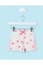Infant Girls White Printed Shorts