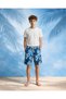 Senior Boys Blue Aztec Printed Swim Short - 2
