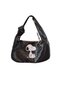 Hande Dizayn Valentine's Mother's Day Black Duni Leather Snoopy Pattern Shoulder Bag