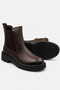 Genuine Leather Women's Boots Chelsea Boots Elastic Thick Sole Daily Comfortable Ankle Boots - 6