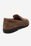 Daly Earth Suede Genuine Leather Buckle Women's Loafer Shoes - 6