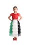 Girls' UAE National Day Tiered Ruffle Tulle A-Line Dress