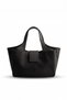 4004 Black Suede Women's Shoulder Bag - 3