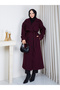 Lined Long Cashmere Coat Rc3188 - 6