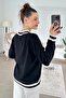 V-Neck Collar Striped Knitwear Blouse 7K090 - 4