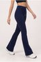 Women's Modal Fabric Gathered Waist Spanish Flare Pants - 3