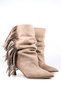 Suede Tasseled Cowboy Western Cowboy Women's Thin-Heeled Boots - 2