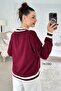 V-Neck Collar Striped Knitwear Blouse 7K090 - 4