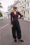 Ribbed knitwear blouse murdum