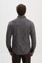 Herringbone Patterned Slim Fit Stand Collar Wool Blend Lumberjack Men's Shirt Beige - 27164.26K - 4