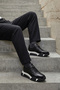, Men's Genuine Leather Sneaker 1631071Z23439 Black - 2