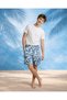 Senior Boys Blue Floral Printed Swim Short - 2
