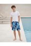 Senior Boys Blue Aztec Printed Swim Short - 5
