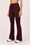 Women's Modal Fabric Gathered Waist Spanish Flare Pants - 2