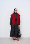 Women's Polka Dot Detailed Half Zipper Suit Black