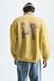 Washable Oversized Sweatshirt with Writing - 4