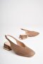 Women's mink suede 4 cm chunky heel shoes tr05ms01g - 5