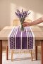 Purple Regina Cotton Tasseled Runner 35X145 cm - 2
