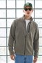 Men's Zippered 3-Pocket Mink Long Cardigan Fleece