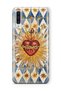Samsung Galaxy A50 / A30S Compatible Vintage Sun and Heart Pattern Transparent Phone Case