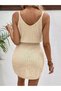 Rochie mini, bej - 2