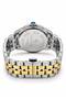REGENT TRS9038 Men's Two-Tone Gold & Silver Analog Watch, White Day-Date Dial, Sapphire Glass - 4