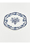 Rmz Gi̇yi̇m Farkiyla Flower and Bird Embroidered Serving Plate - 4
