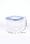 Set of 6 Square Vacuum Storage Containers with Labels (2250-1500-750 ml) Food Container with Lockable Lid - 4