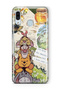 Samsung Galaxy A20 / A30 Compatible Vintage Winnie Pooh Collage Pattern Transparent Phone Case