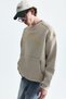Washable oversize sweatshirt with text - 5