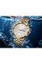 REGENT TRS9038 Men's Two-Tone Gold & Silver Analog Watch, White Day-Date Dial, Sapphire Glass - 6