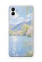 Samsung Galaxy A05 Compatible Monet Style Lake Landscape Pattern Transparent Phone Case