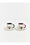 Rmz Gi̇yi̇m Farkiyla Cute Teddy Bear Printed Porcelain Coffee Cup Set for 2 People - 4