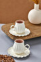 Elvaris 2-Person 90 ml Porcelain Coffee Cup Set Ckr4608 - 4