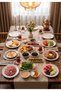 Bergama 16 Piece Porcelain Breakfast Set for 6 People - 4