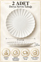 Derya 25 cm Serving Plate Set of 2 - Premium Porcelain Dinner Tableware Plate - 2